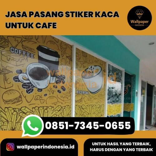 JASA PASANG STIKER KACA UNTUK CAFE