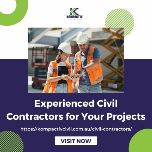 Looking for reliable civil contractors? Trust Kompactiv Civil for your projects. With years of experience and a commitment to excellence, our team delivers superior civil construction services tailored to your needs. From infrastructure development to earthworks and project management, we handle every aspect with precision and expertise. Partner with Kompactiv Civil for reliable solutions and exceptional results. Contact us today to discuss your project requirements at https://kompactivcivil.com.au/civil-contractors/