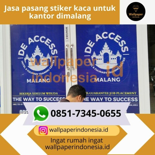 Jasa pasang stiker kaca untuk kantor dimalang