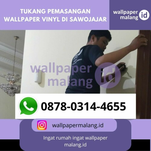 Tukang pemasangan wallpaper vinyl di sawojajar malang