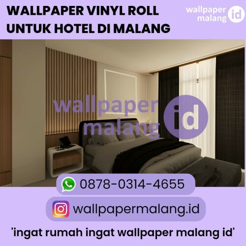 wallpaper vinyl roll untuk hotel di malang