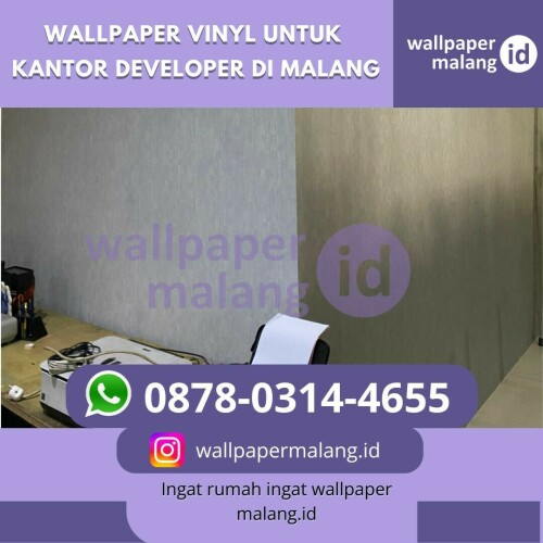 Apakah Anda seorang developer di Malang yang ingin menghadirkan suasana kantor yang lebih modern dan profesional? Wallpaper vinyl adalah solusi sempurna untuk memperbarui tampilan ruangan Anda. Dengan berbagai pilihan desain dan warna, wallpaper vinyl dapat memberikan sentuhan estetika yang elegan dan fungsionalitas yang luar biasa.

Bahan: vinyl
Ukuran: 53 cm x 9-10m
Paket jasa pasang+wallpaper vinyl: 190k-290k

Jangan lewatkan kesempatan ini untuk mengubah suasana kantor developer Anda menjadi tempat yang lebih nyaman dan indah. Hubungi 087803144655 sekarang juga untuk konsultasi gratis dan dapatkan penawaran terbaik! jadikan dinding kantor anda lebih indah dari wallpapermalang.id

#wallpapervinyl #wallpaperindah #kualitaspremium #dekorasirumah #interiorrumah #wallpaperrumah #wallpaperdinding  #wallpaperruangan #wallpapermalang