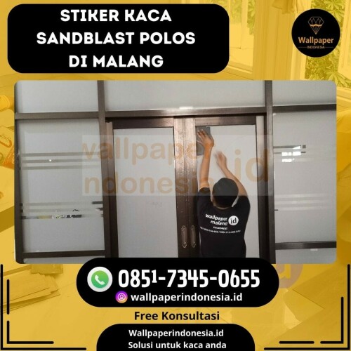 Bingung dengan tampilan kaca yang membosankan? stiker kaca sandblast polos di malang adalah jawaban untuk tampilan minimalis dan elegan, karena dengan pengalaman bertahun-tahun, kami menyediakan layanan terbaik untuk memenuhi kebutuhan kaca rumah Anda.

Dengan Rician :
Jenis : Sunblast
Ukuran : 120 lebar max
Harga paket jasa pasang + stiker kaca : 140k per m²

Jangan biarkan kaca Anda kosong dan membosankan. Kami siap membantu Anda mewujudkan impian kaca Anda.
informasi lebih lanjut hubungi :
Kontak kami : 085173450655 
Instagram dan website : wallpaperindonesia.id

#stikerkaca #tukangpasangkaca#kacaaesthetic #dekorasikaca
#wallpaperindonesia #jasapasangkaca #stikerkacasanblast