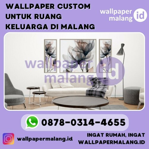 wallpaper custom untuk ruang keluarga di malang