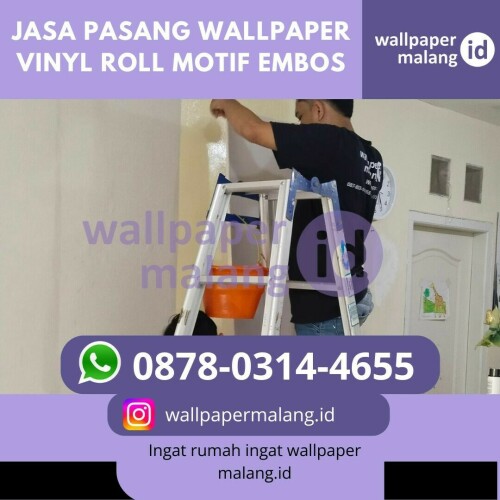 Ingin mempercantik dinding rumah Anda dengan wallpaper berkualitas tanpa repot memasangnya sendiri? Jangan khawatir, kami hadir untuk membantu Anda! Sebagai penyedia jasa pasang wallpaper vinyl roll motif embos murah di Malang, kami siap datang ke lokasi Anda. Dengan layanan profesional kami, dinding rumah Anda akan tampil elegan dan tahan lama tanpa ribet.

Dengan rincian sebagai berikut:
Bahan: Vinyl
Ukuran: 7 m2
Harga paket jasa pasang + wallpaper custom: 200k

Yuk segera wujudkan keinginan anda untuk memasang wallpaper vinyl roll, dengan bantuan jasa pasang wallpaper vinyl roll motif embos di malang yaitu kami. Hubungi kami di 087803144655 sekarang, untuk konsultasi gratis. Jadikan dinding rumah anda lebih indah dengan wallpaper dari wallpaperindonesia.id

#jasapasang #wallpapercustom
#vendorwallpaperdinding
#wallpaperruangan #stikerkaca #lantaivinyl
#kualitaspremium #interiorrumah #dekorasi