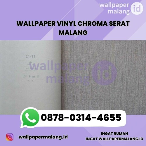 Wallpaper vinyl chroma serat malang