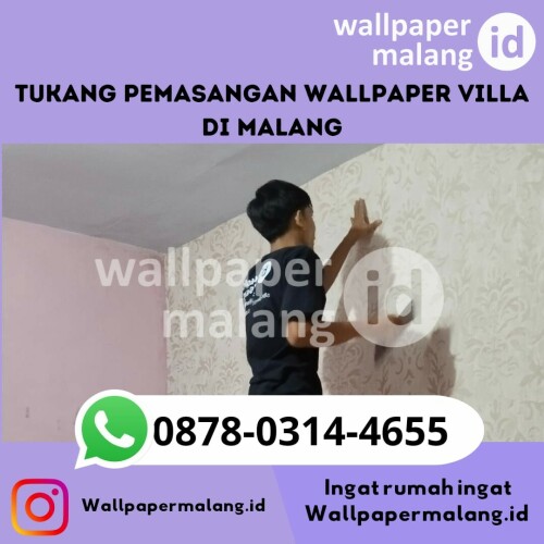 Tukang pemasangan wallpaper villa di malang