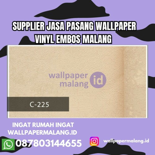 Supplier Jasa Pasang Wallpaper Vinyl Embos Malang