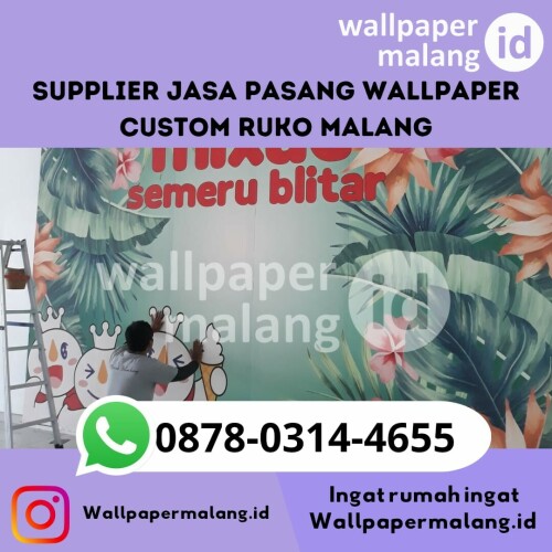 Supplier jasa pasang wallpaper custom ruko malang