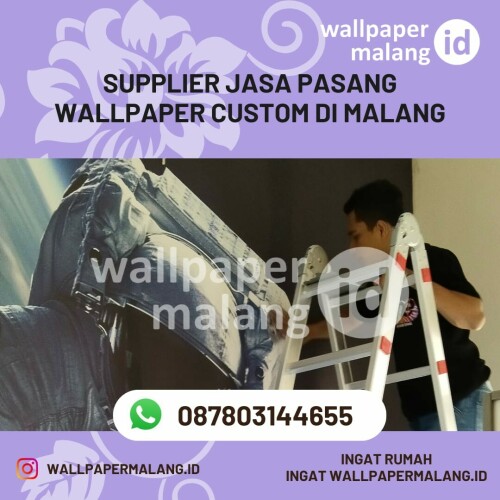 Supplier jasa pasang wallpaper custom di malang
