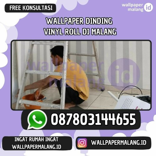 SUPPLIER WALLPAPER DINDING VINYL ROLL DI MALANG