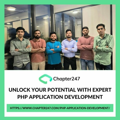 Transform your ideas into powerful digital solutions with Chapter247's PHP application development services. Explore our expertise in crafting dynamic and scalable PHP applications tailored to your business needs. Visit us to learn more: https://www.chapter247.com/php-application-development/