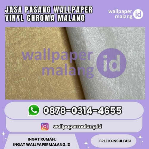 Jasa Pasang Wallpaper Vinyl Chroma Malang