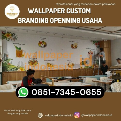 wallpaper custom branding openning usaha
