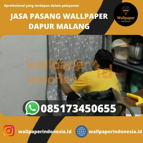 JASA PASANG WALLPAPER DAPUR MALANG