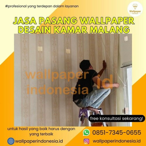 Jasa Pasang Wallpaper Desain Kamar Malang