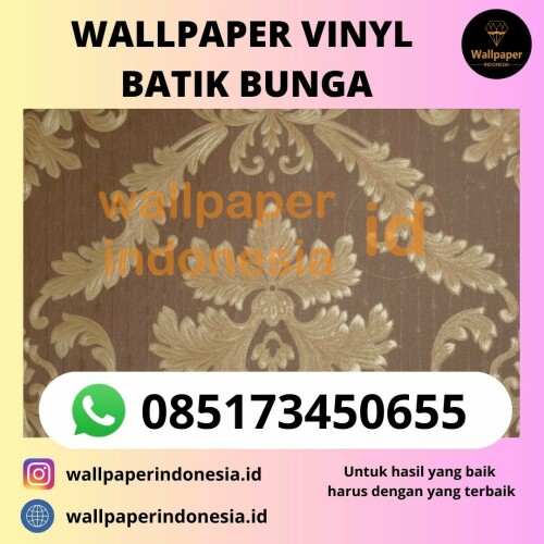 WALLPAPER VINYL BATIK BUNGA