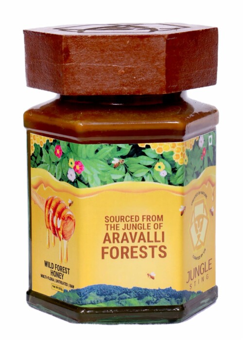 Indulge in the exquisite and rich flavors of the wilderness with Junglesting's finest Aravalli Forest Honey. Nestled amidst the pristine Aravalli range, our honey is a true testament to the untouched beauty of nature.
🌿 Nature's Bounty: Sourced from the heart of the Aravalli forests, our honey is a harmonious blend of floral nectar collected from diverse wildflowers. This unique combination lends our honey its distinct aroma and a captivating taste that transports you straight to the heart of the wilderness.

Visit More:https://junglesting.com/aravalli-forest-honey