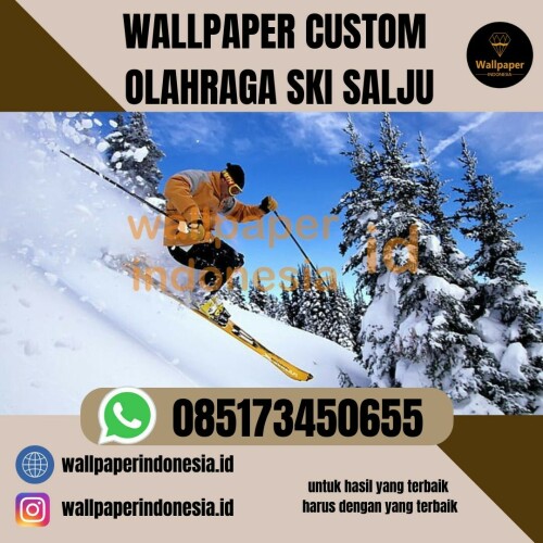 WALLPAPER CUSTOM OLAHRAGA SKI SALJU