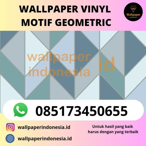 WALLPAPER VINYL MOTIF GEOMETRIC